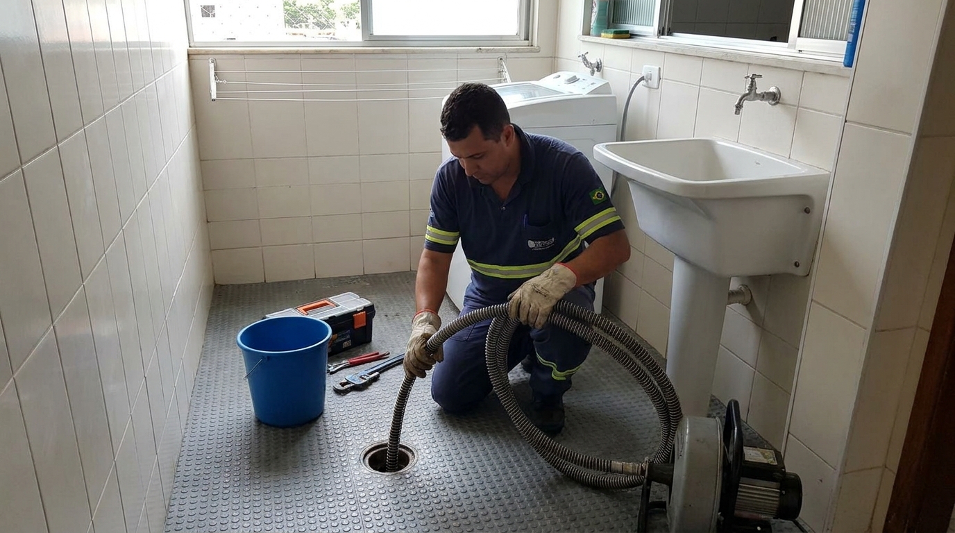 Desobstrução na Cozinha na Esplanada, Teresina‑PI